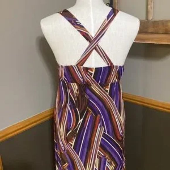 Heart Soul 💜striped maxi sundress size large NWT (1) - Picture 1 of 6
